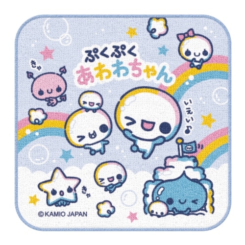 #カミオジャパン タオル 新学期ちびタオル  ぽんぽんシマエナガ 235052