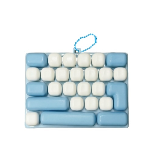 #カミオジャパン  パソコン風キーボードキーホルダー  ブルー 235266
