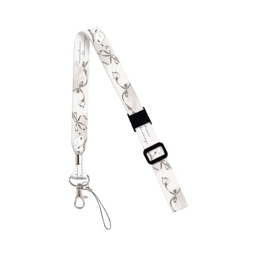 #クラックス 身辺雑貨 ネックストラップ  モノクロシマエナガ 128952