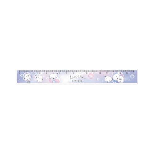#クラックス 筆記小物 カワイイトリスリム定規 17cm リトルコットンズ 132615