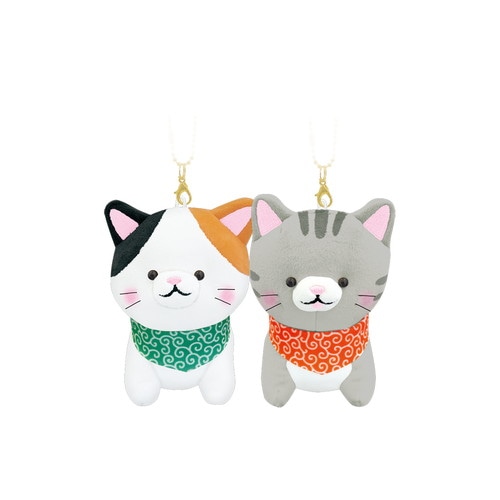 #クラックス 身辺雑貨 Ｌサイズニコヌイキーホルダー  ネコ２ 133947