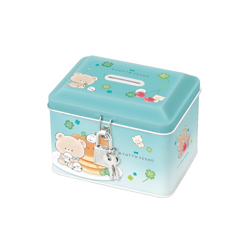 #クラックス 生活雑貨 カギ付缶バンク  ギュットイッショ 134136