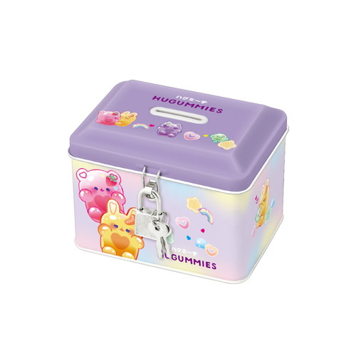 #クラックス 生活雑貨 カギ付缶バンク  ハグミーズ 134137