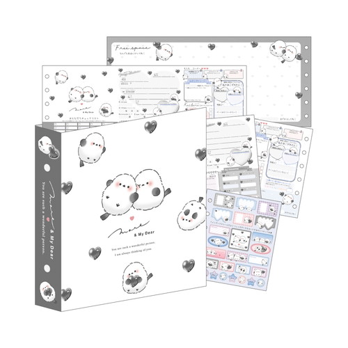 #クラックス ノート ミニプロフィールブック  カワイイトリ･ハートモア 135400