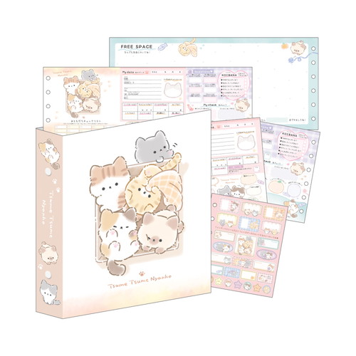 #クラックス ノート ミニプロフィールブック  ウチノネコチャン･ツメツメニャンコ 135401