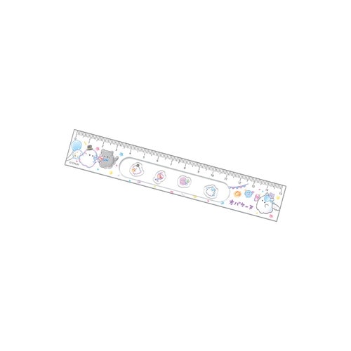 #クラックス 筆記関連小物 オバケーヌシャカシャカパーツ入定規 15ｃｍ オイワイ 135839