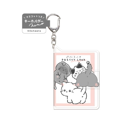 #クラックス メモ プリチールックマスコット付キーホルダーメモ  ミカエリプリチー 135852