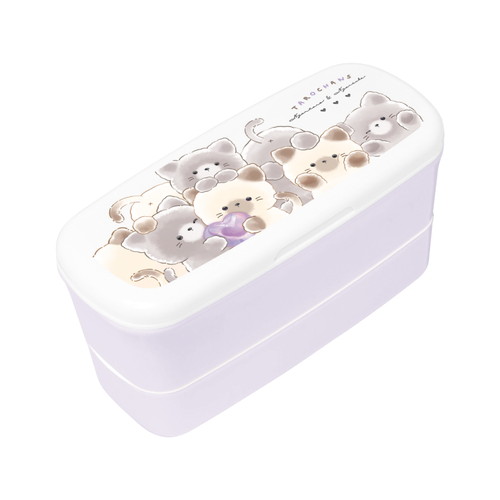 #クラックス ランチ雑貨 2段ランチBox  タロチャンズ･ニャンタロズ 136089