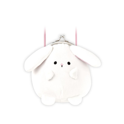 #クラックス 身辺雑貨 ぬいぐるみがま口コインケース ショルダー付 ウサギ 136212