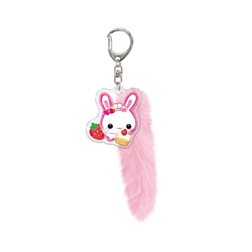 #クラックス 身辺雑貨 しっぽ付きキーホルダー  フワフワラビチャン 136350