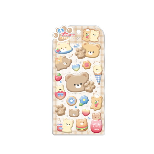 #クラックス シール もちプニューステッカー  くま 136385