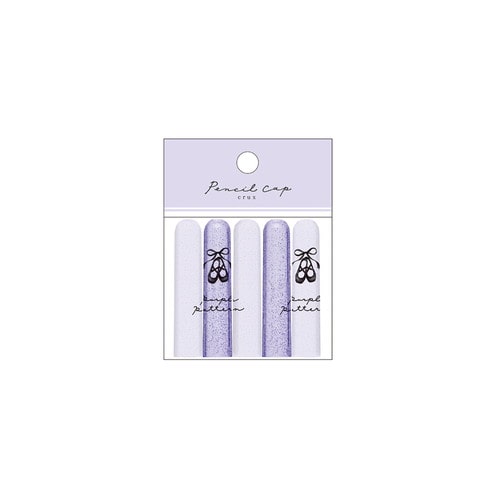 #クラックス 筆記関連小物 カラーパターン鉛筆キャップ  パープルパターン 136663