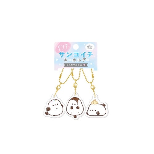 #クラックス 身辺雑貨 クリアサンコイチキーホルダー  スイートナエナガ 137271