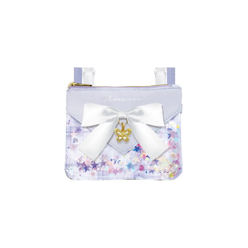 #クラックス 身辺雑貨 ポシェットポケット  パープルリボン 137601