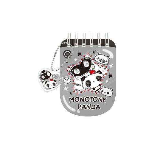 #クラックス メモ帳 平成メモリークリアリングメモ  モノトーンパンダ 137727