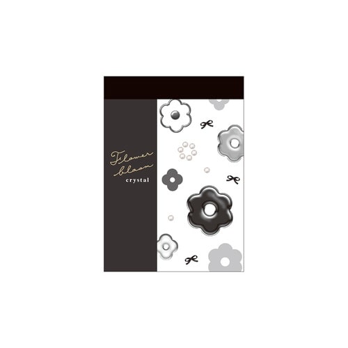 #クラックス メモ帳 ユルフラワーミニメモ  フラワーブルームクリスタル 137814