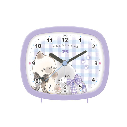 #クラックス 生活雑貨 スクエアライトクロック  ニャンタロズ 138015