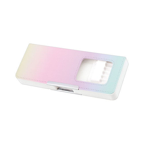 #クラックス 収納用品 タフティコンパクト両面開きペンケース  パステルレインホ 138183