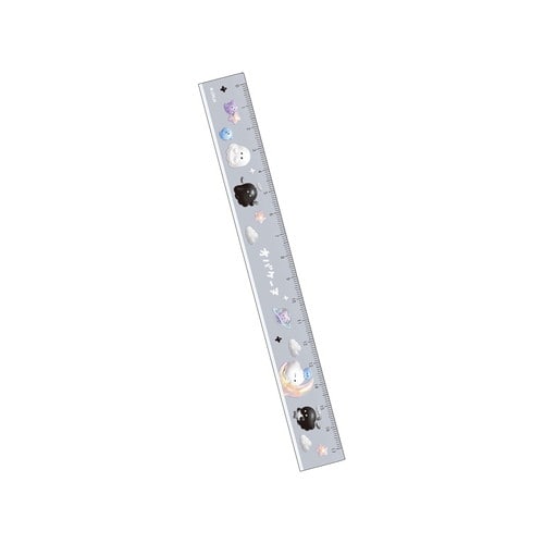 #クラックス 筆記関連小物 オバケーヌ定規 17cm プックリムーン 138545