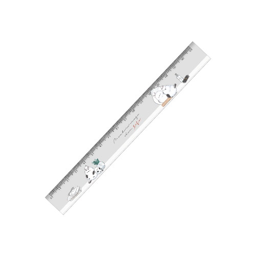 #クラックス 筆記関連小物 のんびりえながちゃんスリム定規 17cm トキメキ 138571