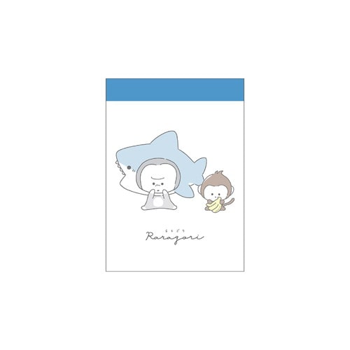 #クラックス メモ帳 ララゴリミニメモ  サメ 138626