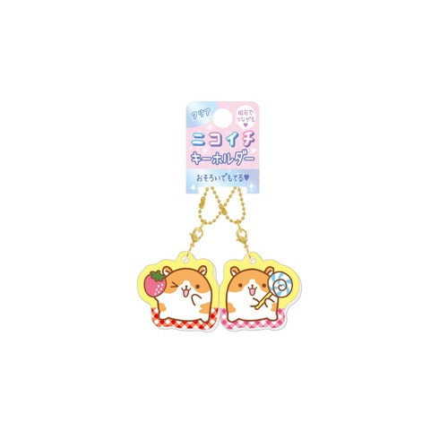 #クラックス 身辺雑貨 クリアニコイチキーホルダー  ハムチャンズワールド 138672