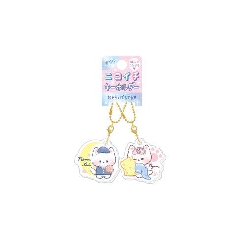 #クラックス 身辺雑貨 クリアニコイチキーホルダー  ネムタイネコチャン 138675