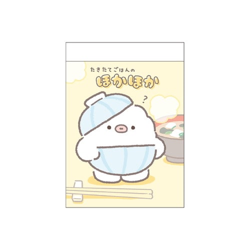 #クラックス メモ帳 ミニメモ  タキタテノゴハンノホカホカ 138955
