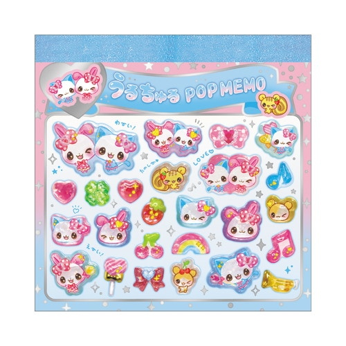 #クラックス メモ帳 うるちゅるスクエアメモ  マジカルミューチャン 139076