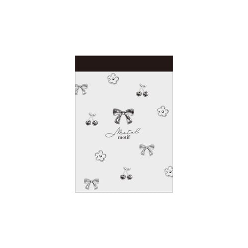 #クラックス メモ帳 メタリックライクミニメモ  メタルモチーフ 139182