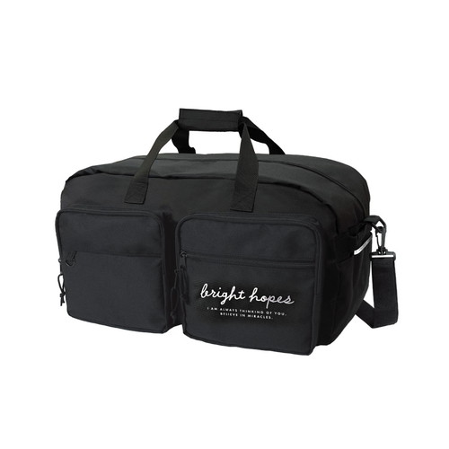 #クラックス 身辺雑貨 ツインポケットトラベルボストンバッグ  モノクロロゴ 139526