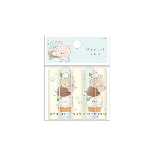 #クラックス 筆記関連小物 ぎゅっといっしょ鉛筆キャップ  アイスクリーム 139824