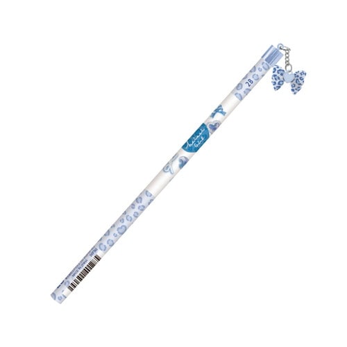 #クラックス 鉛筆 ギャルリボンチャーム付鉛筆 2B ブルー 140128