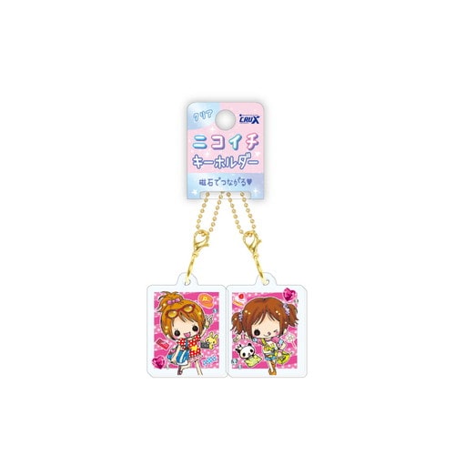 #クラックス クリアニコイチキーホルダー  ラブリーツインズ 141039