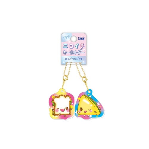 #クラックス クリアニコイチキーホルダー  ハッピィランチサンドッチ 141041