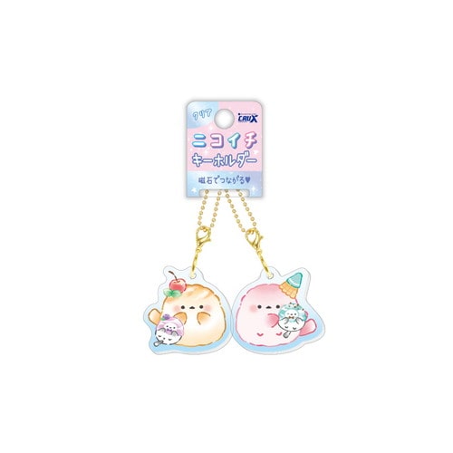 #クラックス クリアニコイチキーホルダー  シマエナガ＿マネッコライフ 141042