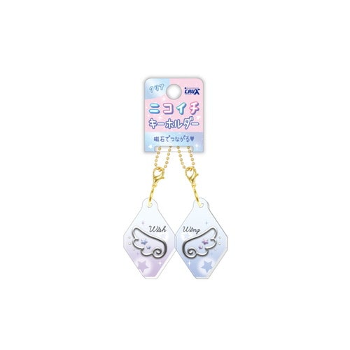 #クラックス クリアニコイチキーホルダー  メタリックライク 141044