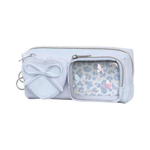 #クラックス 収納用品 ハートポケットペンケース  ブルー 141672