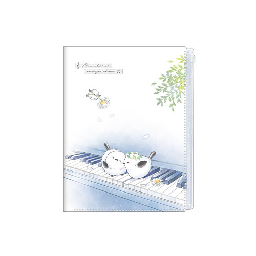 #クラックス のんびりえながちゃんクリアファイル 6P ピアノ 143273