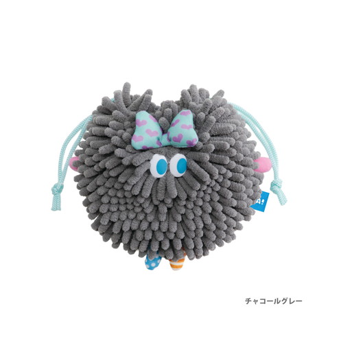 #パインクリエイト(国内販売のみ） 身辺雑賀 MOJA!巾着  チャコールグレー 25P46011