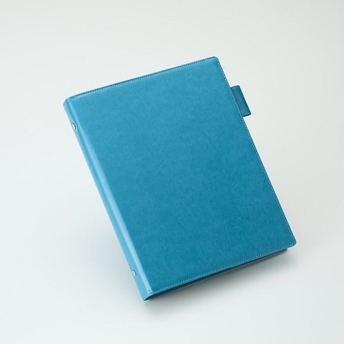 #ガルフストリーム 26穴バインダー PUレザー 26穴バインダ－  B5 ミネラルブルー GPU-26B-05