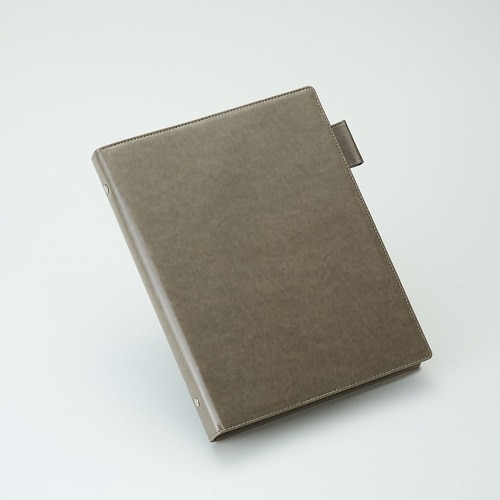 #ガルフストリーム 26穴バインダー PUレザー 26穴バインダ－  B5 グレー GPU-26B-14