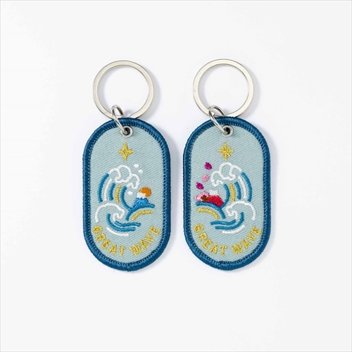 MDS BtoB |#いろは出版 キーホルダー 2/8b PAIR KEY RING JAPAN ver. 本体×2個入り GREAT WAVE  GKBJ-01: お店の業種からさがす 文具・雑貨の卸・仕入れサイトMDSBtoB