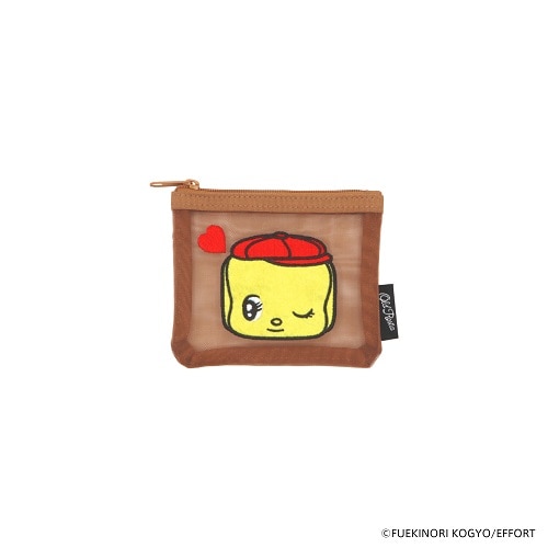 #日本出版販売(国内販売のみ） 身辺雑貨 OldResta･刺繍メッシュポーチ Ｍ フエキ･ブラウン OR904091