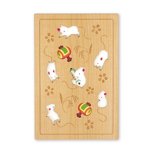 #永善（旧クルーシャル） 和雑貨 御朱印帳 B6変形 招福ねずみ 25150RNE