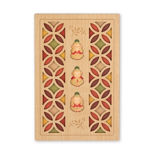 #永善（旧クルーシャル） 和雑貨 御朱印帳 B6変形 三猿 25150RSA