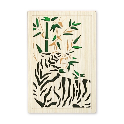 #永善（旧クルーシャル） 和雑貨 御朱印帳 B6変形 白虎 25150TBK