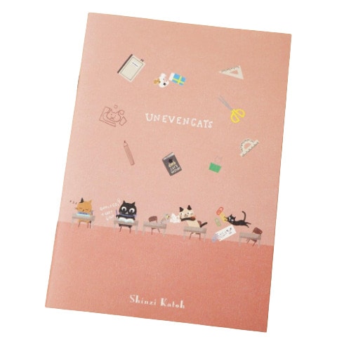 #木野瀬印刷  ノート A5 UNEVEN CATS　school NT-01054