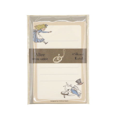 #木野瀬印刷(国内販売のみ) Shinzi Katoh レターセット  アリス WONDER LAND ML-01019