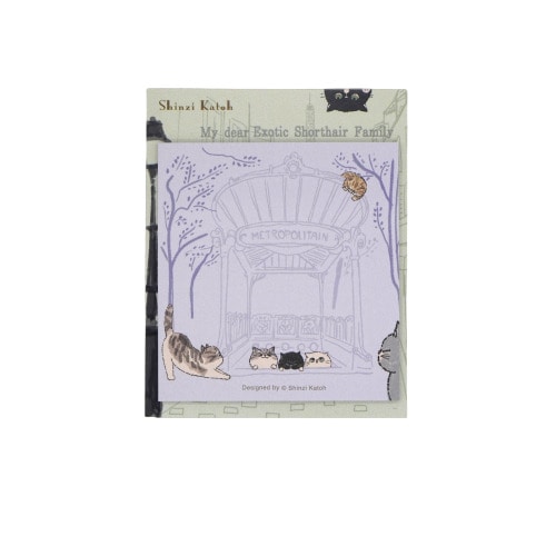 #木野瀬印刷  付箋 My dear cats 30枚 paris FN-01022